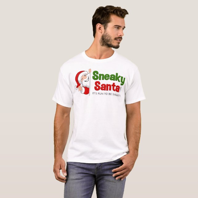 Sneaky Santa Short Sleeve T - Shirt (Vorne ganz)