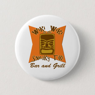 Sneaky Tiki Bar und Grill-Knöpfe Button