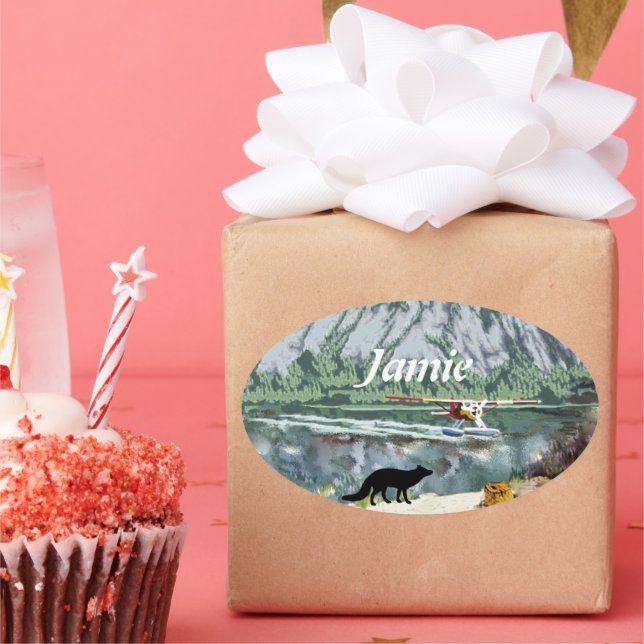 Sneeky like a Fox Ovaler Aufkleber (Party)