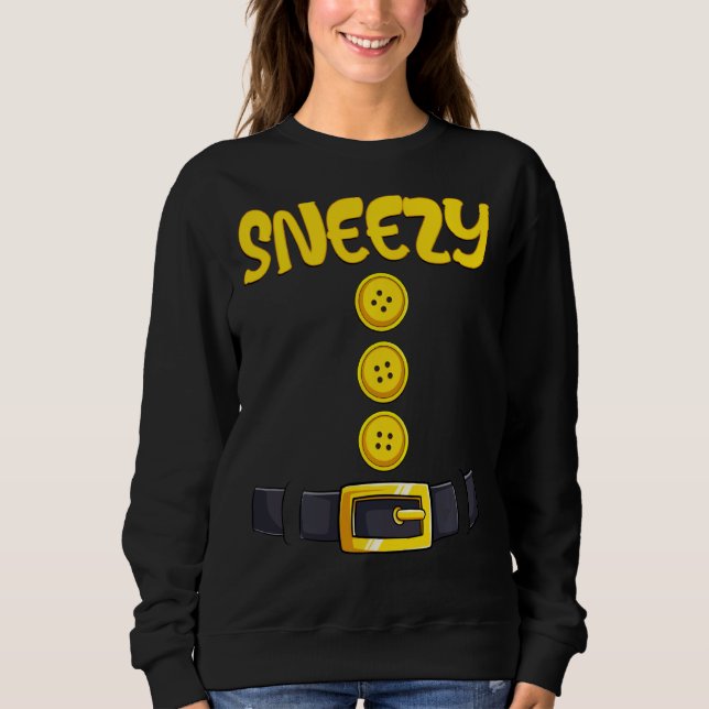 Sneezy Halloween ZwergKostümfarbenanpassung Sweatshirt (Vorderseite)