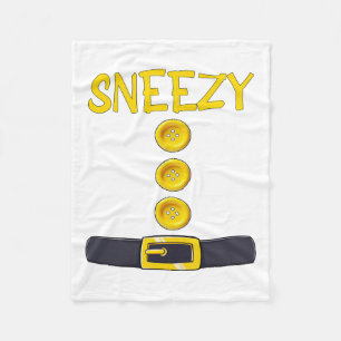 Sneezy Zwerg Halloween Kostümfarbenspiel Slee Fleecedecke