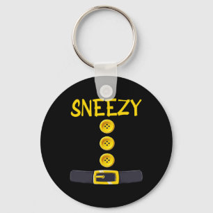 Sneezy Zwerg Halloween Kostümfarbenspiel Slee Schlüsselanhänger