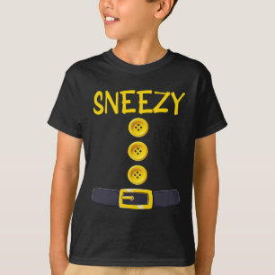 Sneezy Zwerg Halloween Kostümfarbenspiel Slee T-Shirt