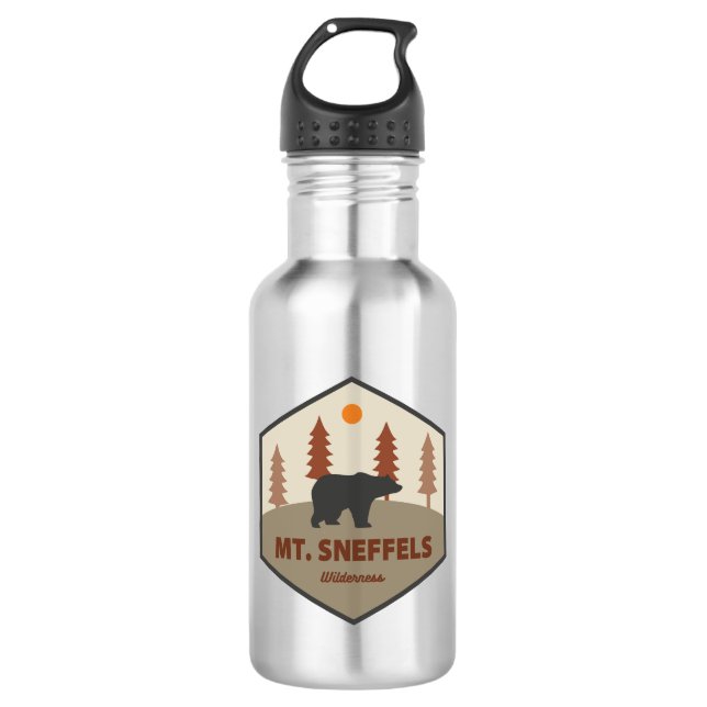 Sneffels Wilderness Colorado Bear Edelstahlflasche (Vorderseite)