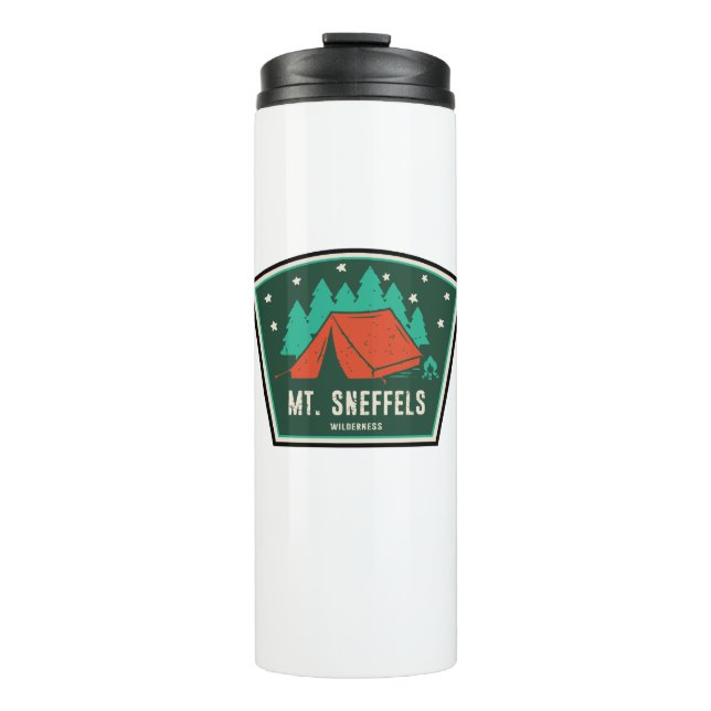 Sneffels Wilderness Colorado Camping Thermosbecher (Vorderseite)