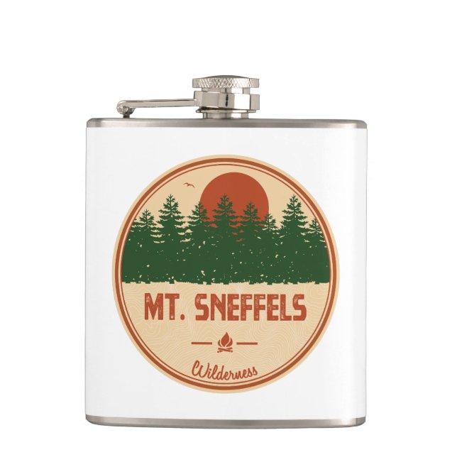 Sneffels Wilderness Colorado Flachmann (Vorderseite)