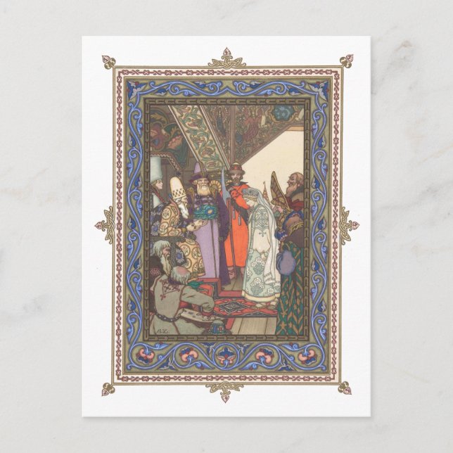 Snegurochka vor Zar Berendei Postkarte (Vorderseite)