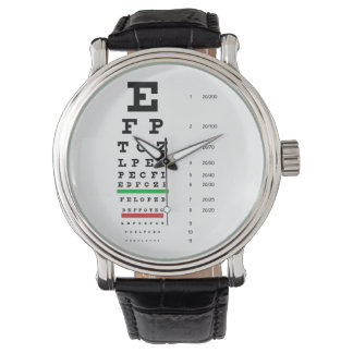 Snellen Eye Chart Armbanduhr