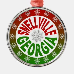 Snellville Géorgie rouge vert ornement