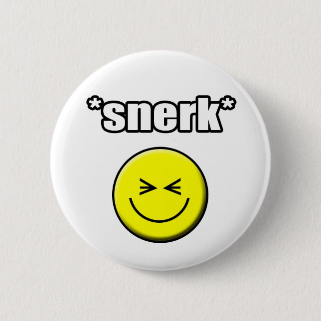 Snerk Knopf Button (Vorderseite)