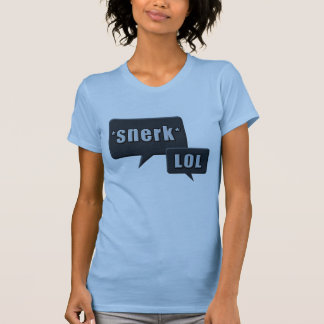 Snerk LOL blauer Entwurf T-Shirt