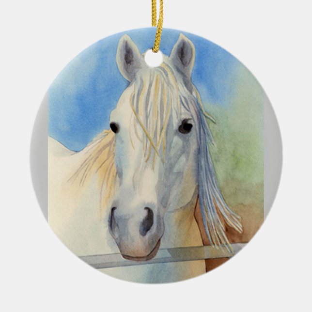 Snicker-Gekritzel Keramik Ornament (Vorne)