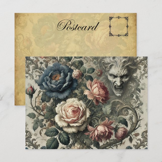 Snide Remarks - gotisch Viktorianisch Feiertagspostkarte (Vorne/Hinten)