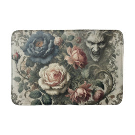 Snide Remarks - gotische Blumengroteske Badematte