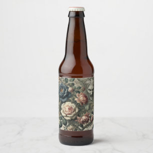 Snide Remarks - gotisches, florales Grotesque Kiss Bierflaschenetikett