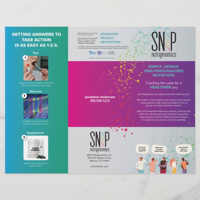 SNiP DIY Dreifacher Flyer (Vorne)