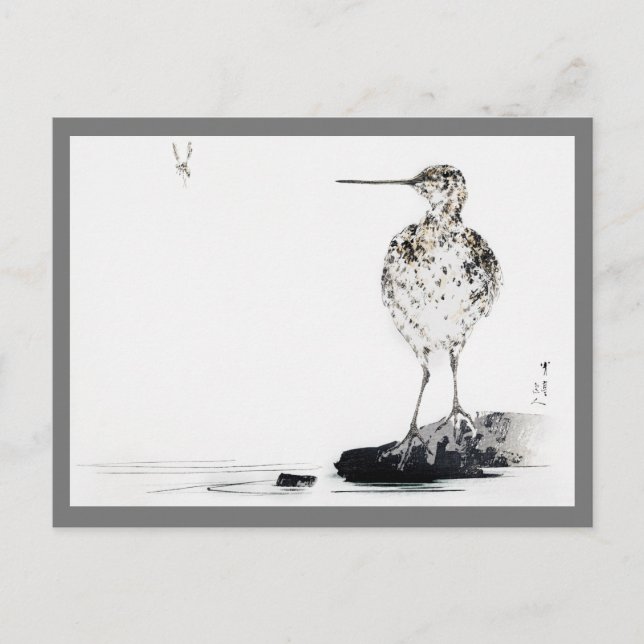 Snipe Bird, Watanabe Seitei Postkarte (Vorderseite)