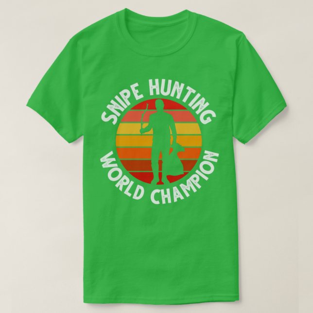 Snipe Jagd Weltmeister Funny Snipe Jagd T-Shirt (Design vorne)