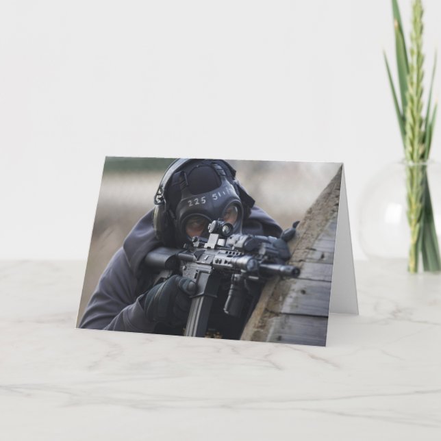 SNIPER AR-15 CARTES D'ANNIVERSAIRE FUNNY (Devant)