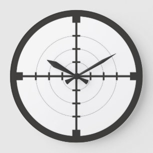 sniper finder target symbol weapon gun army große wanduhr