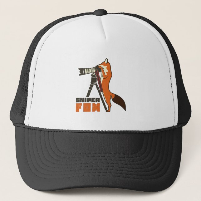 Sniper Fox Truckerkappe (Vorderseite)