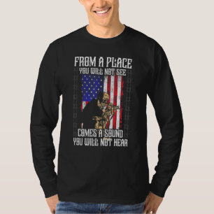 Sniper Military Sharpshooter Shooting Noise Markis T-Shirt