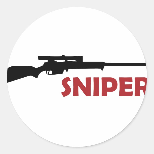 **SNIPER** RUNDER AUFKLEBER (Vorderseite)