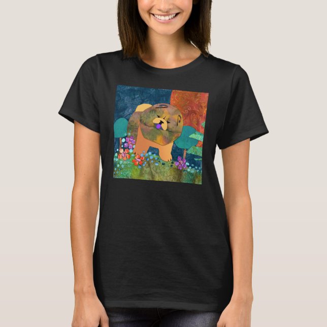 SNIPPETS Chow-Chow T-Shirt - wählen Sie Shirtart (Vorderseite)