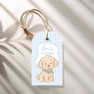 Snips, Schnecken Welpenhund Schwänze vintage Party Geschenkanhänger