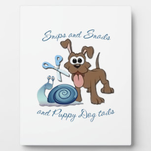 SNIPS SNAILS & PUPPY HUND SCHWÄNZE ... FOTOPLATTE