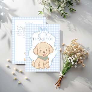 Snips, Snails und Puppy Dog Tails Vintage-Party Dankeskarte