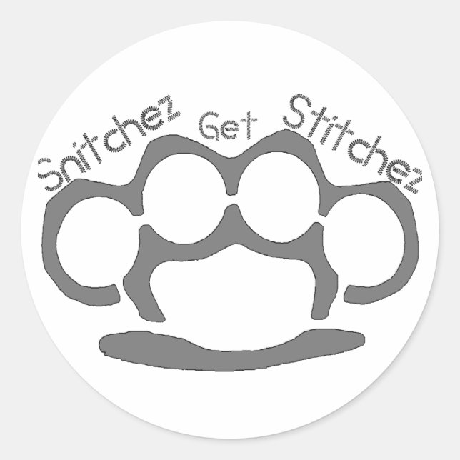 Snitchez Stitchez Stickers (Vorderseite)