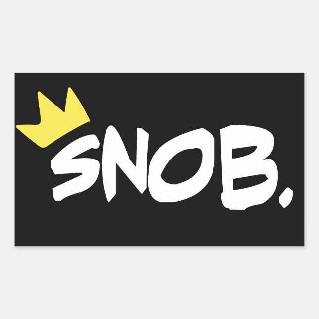 Snob Stickers (Vorderseite)