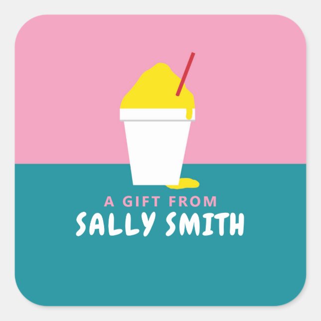 SNOBALL QUADRATISCHER AUFKLEBER (Vorderseite)