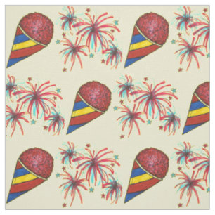Snocone Fireworks USA 4. Juli Vierter Snoball Stoff