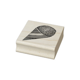 Snocone Snocone Shaved Snoball Snoball Gummistempel