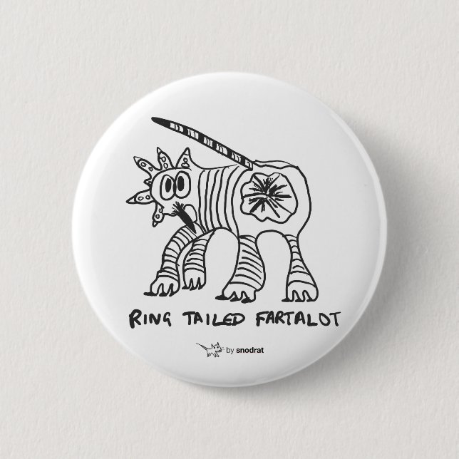 Snod Ratte: Ring angebundenes Fartalot Button (Vorderseite)