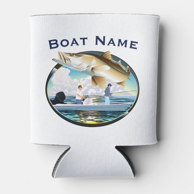 Snook Fishing Sunset Trucker Hat Dosenkühler (Vorderseite)