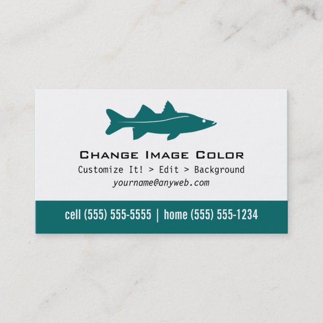 Snook - persönliche Visitenkarte (Vorderseite)