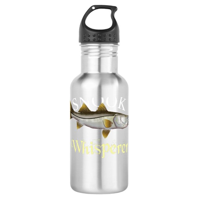 Snook Whisperer Dark Edelstahlflasche (Vorderseite)