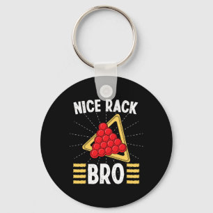 Snooker Apparel für Erwachsene Nice Rack Bro Pool Schlüsselanhänger