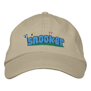 Snooker bestickter Hut