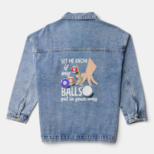 Snooker Billiard Player Jeansjacke