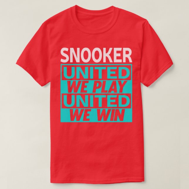 Snooker Billiards 1 T-Shirt (Design vorne)