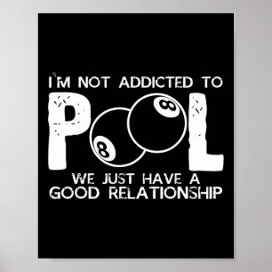 Snooker Billiards Tischschießschuh Cue Stick Chalk Poster