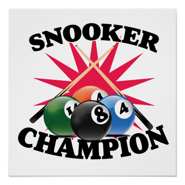 Snooker Champion Poster (Vorderseite)