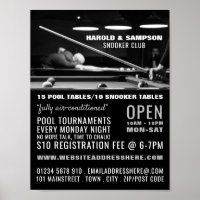 Snooker Club Portrait, Pool, Snooker Club Advertiv