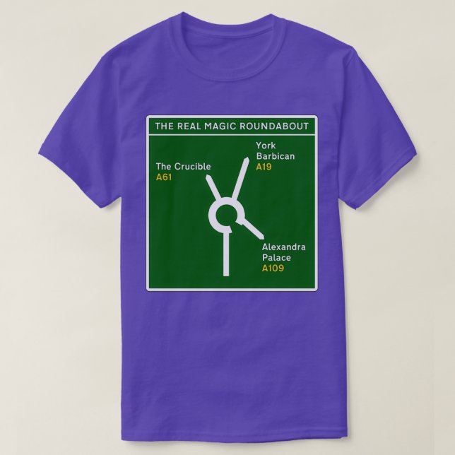 Snooker Der wahre Zauberrundabout T-Shirt (Design vorne)