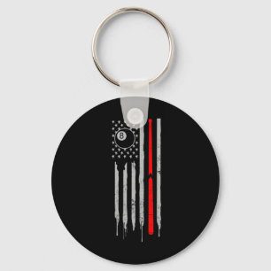 Snooker Design 4. Juli Patriotic US American F Schlüsselanhänger