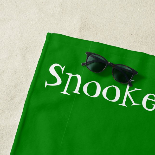 Snooker Design Strandtuch (Beispiel)